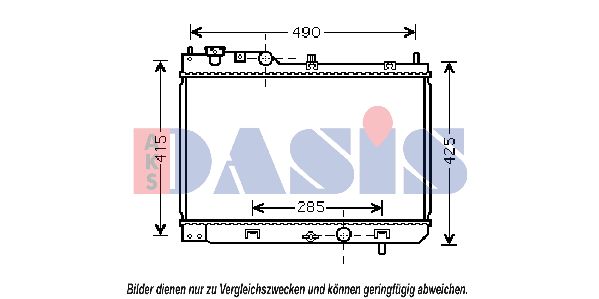 AKS DASIS Jäähdytin,moottorin jäähdytys 111250N